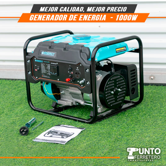 generador gasolinero energy motor 4 tiempos 190cc 1000W 7 litros