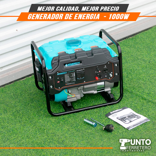 generador gasolinero energy motor 4 tiempos 190cc 1000W 7 litros